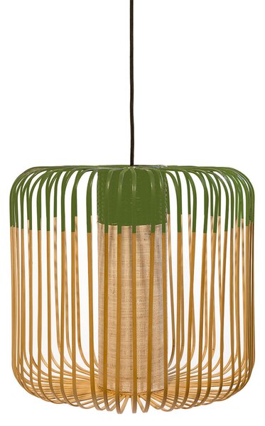 Lampada a sospensione Forestier, Bamboo Light M, dimmerabile, Verde, Soggiorno, Bambù, Design