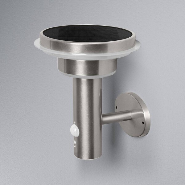 OSRAM Applique ENDURA STYLE SOLAR DOUBLE CIRCLE acciaio inox DOUBLE, dimmerabile, Alluminio / Grigio / Zincato, Acciaio Inox, Moderno, Lampada solare da esterni