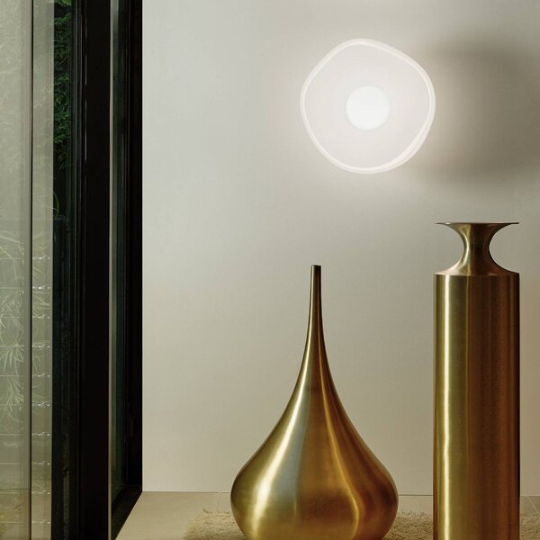 Tom Dixon Applique da parete di design Melt, dimmerabile, Cromo / Argento, Soggiorno / Sala da pranzo, Plastica, Design, Applique