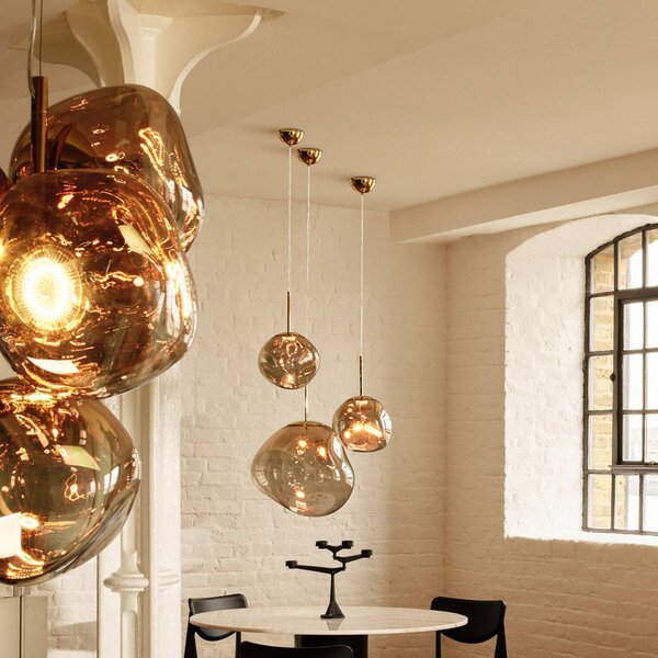 Tom Dixon Lampada a sospensione Melt, dimmerabile, Bronzo / Ottone antico, Soggiorno / Sala da pranzo, Plastica, Design, Lampada a sospensione