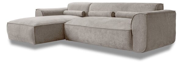 Divano angolare componibile beige (con penisola a sinistra) Flex Felix – Miuform