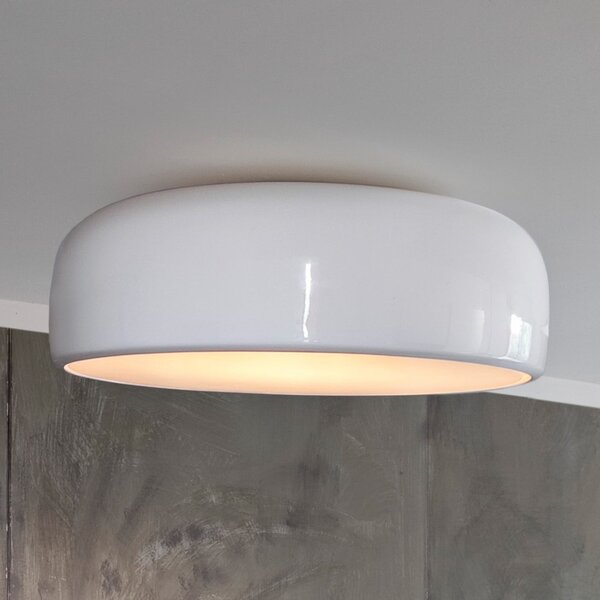 Plafoniera FLOS, SMITHFIELD, dimmerabile, Bianco, Soggiorno, Metallo, Design