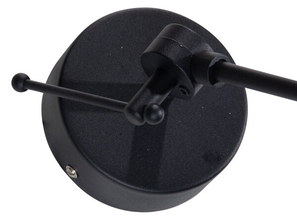 Lampada a Sospensione Nera con Paralume in Velluto Tortora 35cm - Blitz