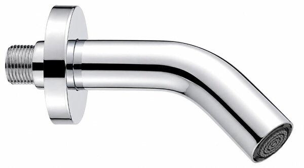 Schläfer 137220 | Soffione doccia a Parete Inclinato 45° Pulsify in ottone cromato con ugelli orientabili diam 26 mm, L. 135 mm, Attacchi Universali 1/2"G , Braccio Doccia con Soffione