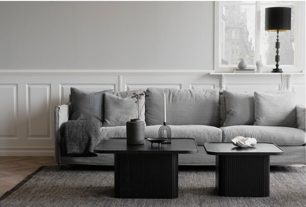 Tavolino in rovere nero 80 x 80 cm Sullivan - Rowico