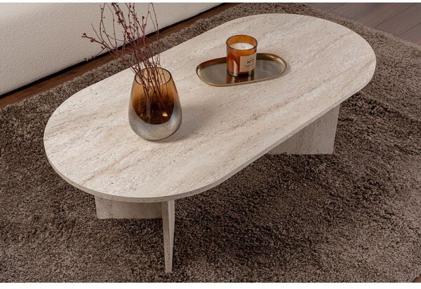 Tavolino da salotto beige semilucido 60x119 cm Sable – Kalune Design