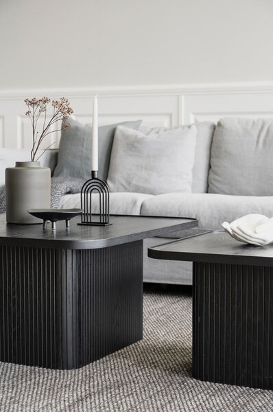 Tavolino in rovere nero 80 x 80 cm Sullivan - Rowico