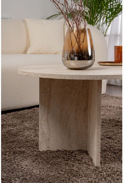 Tavolino da salotto beige semilucido 60x119 cm Sable – Kalune Design