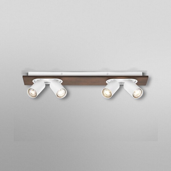 OSRAM Faretto da soffitto MERCURY, bianco, 4 faretto GU10-LED 927 dimmerabile, Bianco / Opale, Soggiorno / Sala da pranzo, Metallo, Moderno