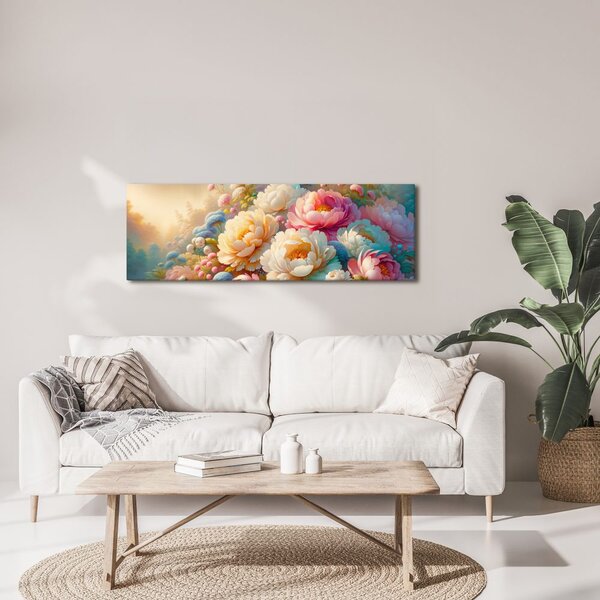 Quadro su tela – Fiori delicati in toni pastello