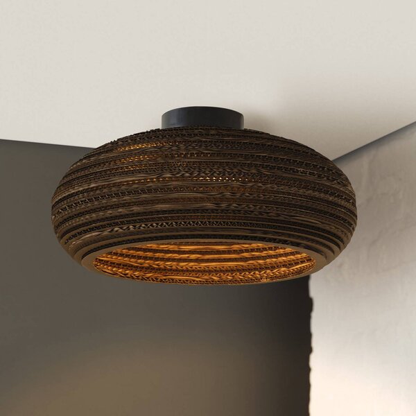 OSRAM Plafoniera soffitto DROP, dimmerabile, Marrone / Ruggine, Soggiorno / Sala da pranzo, Carta / Lunolit / Lunopal, Plafoniera