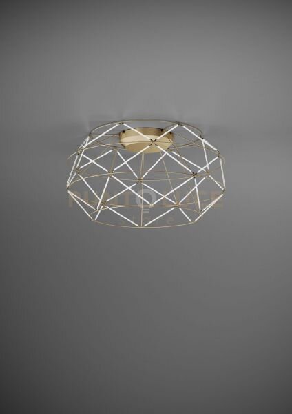 Euclide lampada da soffitto d.70cm a led 2700k 4805lm 62w colore oro
