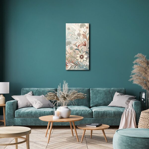 Quadro su tela – Fiori delicati in sfumature pastello