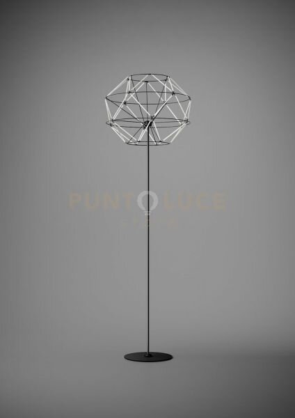 Euclide lampada da terra 2700k 4593lm 62w con dimmer a pedale color