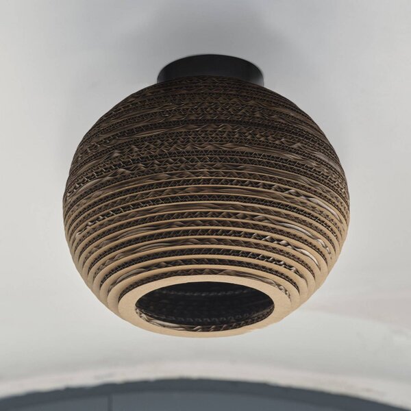 OSRAM Plafoniera soffitto BALL, dimmerabile, Marrone / Ruggine, Soggiorno / Sala da pranzo, Carta / Lunolit / Lunopal, Plafoniera