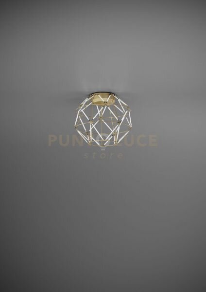 Euclide lampada da soffitto d.35cm a led 2700k 2945lm 44w colore oro