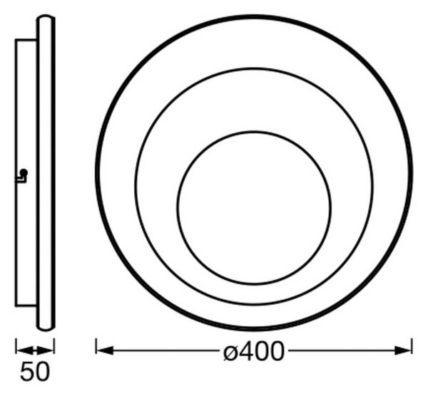 OSRAM Plafoniera a LED ORBIS SPIRAL ROUND, Bianco / Opale, Soggiorno / Sala da pranzo, Metallo, Moderno, Plafoniera LED