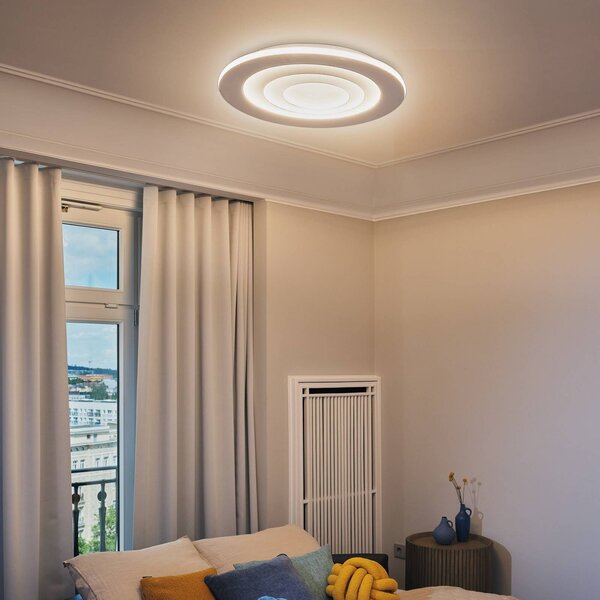 OSRAM Plafoniera a LED ORBIS SPIRAL ROUND, Bianco / Opale, Soggiorno / Sala da pranzo, Metallo, Moderno, Plafoniera LED