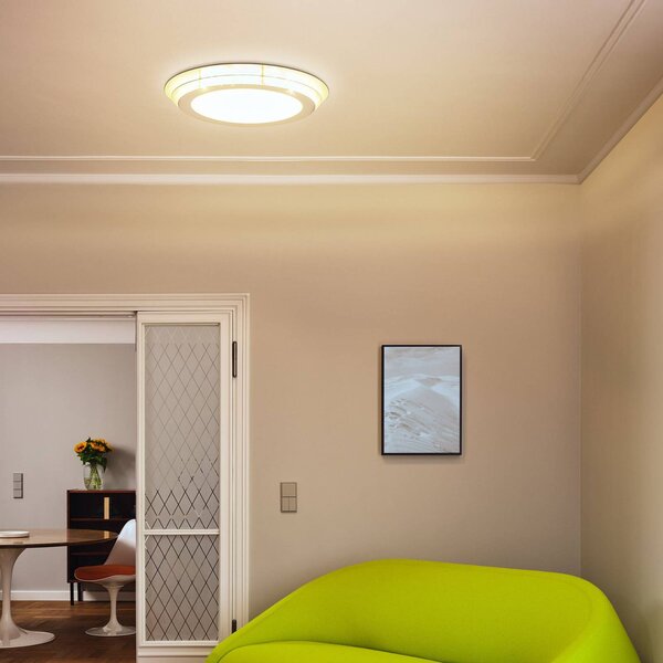 OSRAM Plafoniera a LED ORBIS SPIRAL LAYER, Bianco / Opale, Soggiorno / Sala da pranzo, Metallo, Moderno, Plafoniera LED