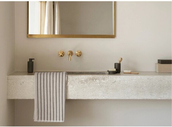 Portaspazzolino grigio in poliresina Kua – Blomus