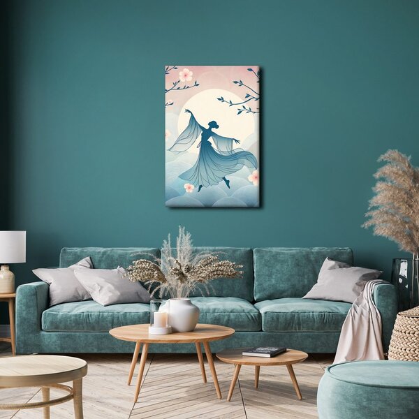 Quadro su tela – Danza elegante in un mattino floreale