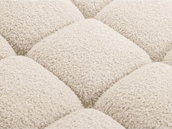 Divano componibile beige in tessuto bouclé 188 cm Bellis - Micadoni Home