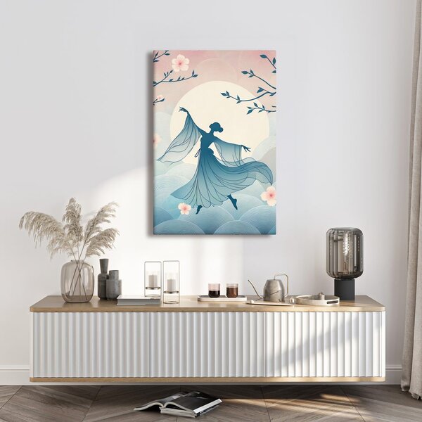Quadro su tela – Danza elegante in un mattino floreale