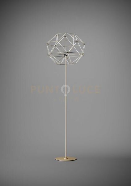 Euclide lampada da terra 2700k 4593lm 62w con dimmer a pedale color
