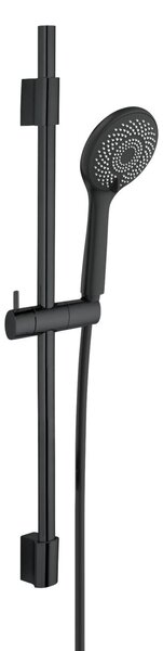 Set doccia WENKO Watersaving nero, lunghezza barra: 70 cm, acciaio inox