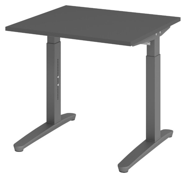 Bümö Scrivania Serie-XB - Dimensioni: 80 x 80 cm, Decorazione: grafite, Struttura: grafite