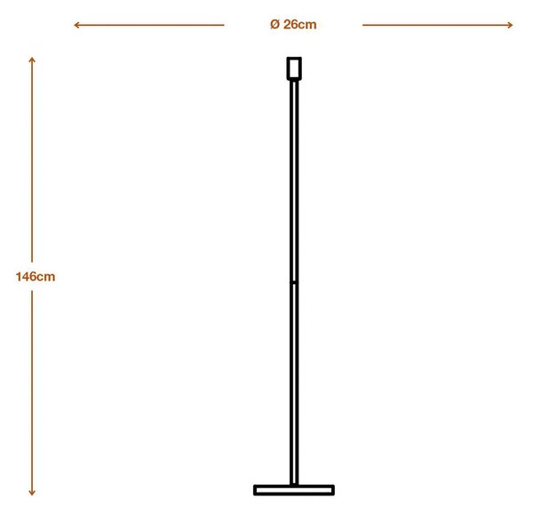 OSRAM Lampada da terra DECOR STICK, Alluminio / Grigio / Zincato, Soggiorno / Sala da pranzo, Metallo, Moderno, Lampada da terra
