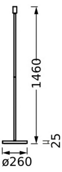 OSRAM Lampada da terra DECOR STICK, Crema / Ambra, Soggiorno / Sala da pranzo, Metallo, Moderno, Lampada da terra