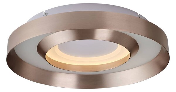 Brilliant Plafoniera a LED Onix, dimmerabile, Ottone / Oro, Soggiorno / Sala da pranzo, Alluminio, Moderno, Plafoniera LED