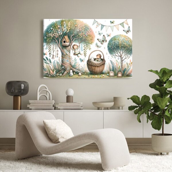 Quadro su tela – Mondo magico sotto l’albero dei sogni