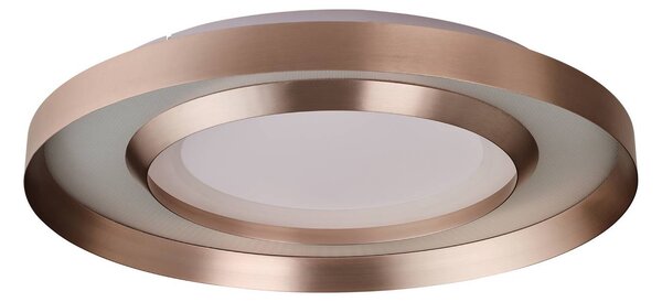 Brilliant Plafoniera a LED Onix, dimmerabile, Ottone / Oro, Soggiorno / Sala da pranzo, Alluminio, Moderno, Plafoniera LED