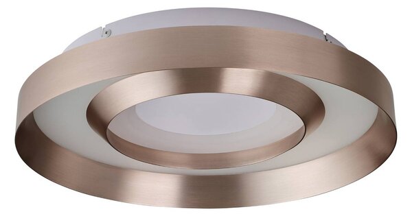Brilliant Plafoniera a LED Onix, dimmerabile, Ottone / Oro, Soggiorno / Sala da pranzo, Alluminio, Moderno, Plafoniera LED