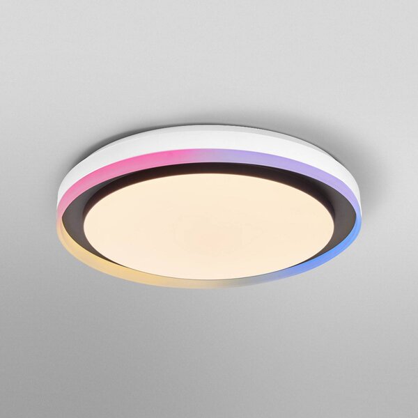 OSRAM SMART+ Plafoniera smart WiFi ORBIS ZEST, dimmerabile, Nero, Soggiorno / Sala da pranzo, Metallo, Moderno