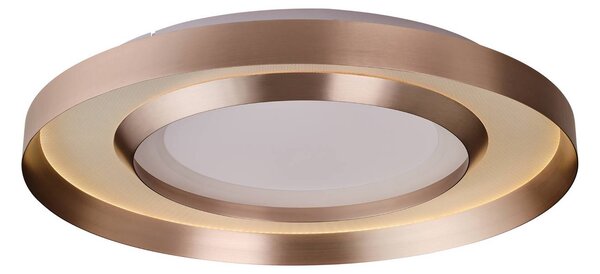 Brilliant Plafoniera a LED Onix, dimmerabile, Ottone / Oro, Soggiorno / Sala da pranzo, Alluminio, Moderno, Plafoniera LED