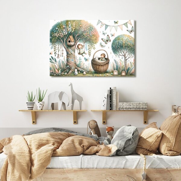 Quadro su tela – Mondo magico sotto l’albero dei sogni