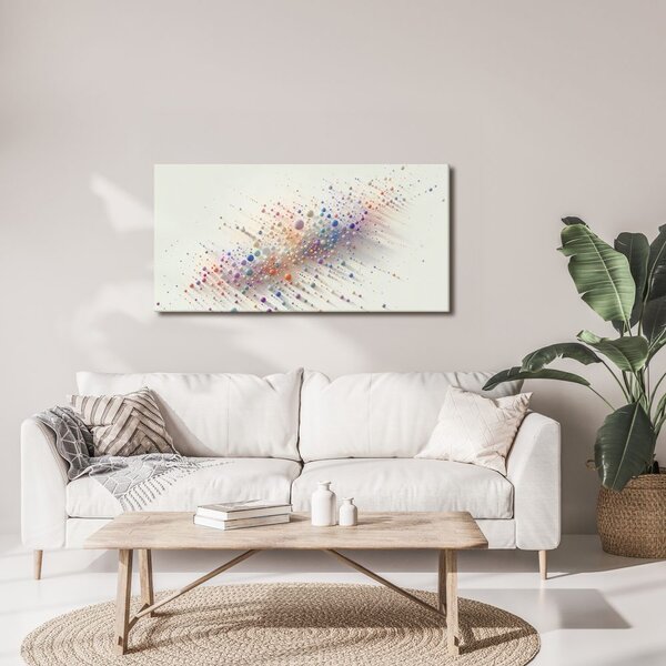 Quadro su tela – Esplosione di bolle colorate sulla tela