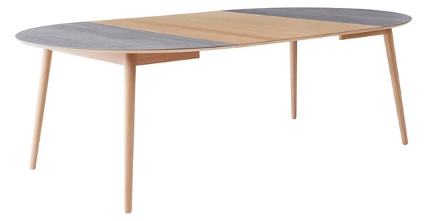 Tavolo da pranzo rotondo allungabile con piano in ceramica ø 135 cm Meza - Hammel Furniture
