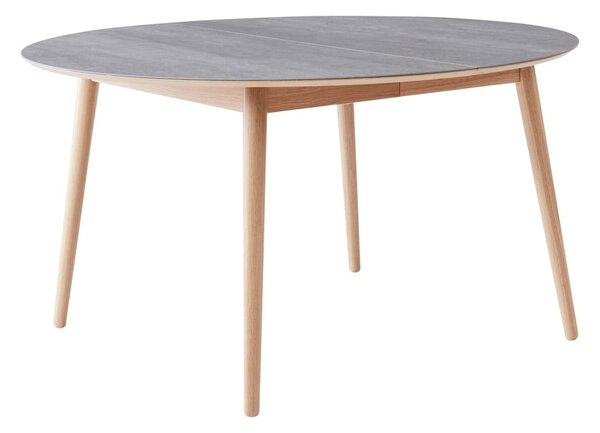 Tavolo da pranzo rotondo allungabile con piano in ceramica ø 135 cm Meza - Hammel Furniture