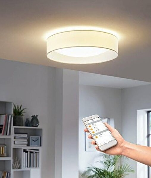 Palomaro-S Plafoniera LED app control 1900lm bianco, crema