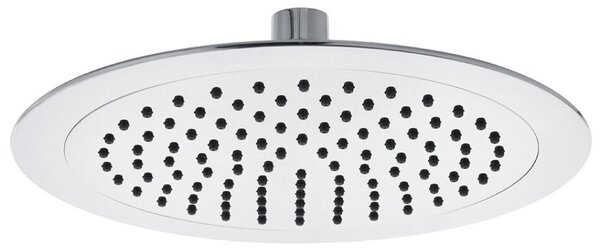 Schläfer 136020 | Soffione Doccia Tondo in Ottone Cromato da 25cm, Design a Pioggia Anticalcare ad Alta Pressione in Abs, Ideale per Cabina Doccia Monsun de Lux con Snodo Regolabile Universale G