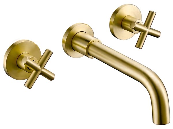 Miscelatore monocomando da incasso per lavabo, con due manopole