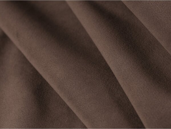 Divano marrone allungabile con rivestimento in velluto 206 cm Kemi – Cosmopolitan Design