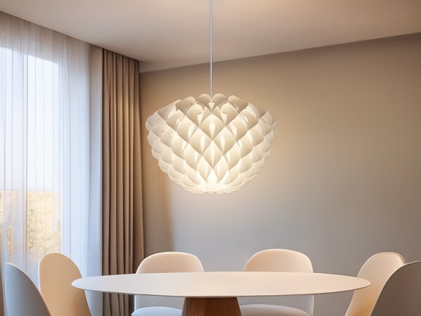 Lampada a sospensione LED in stile scandinavo per tavolo da pranzo e soggiorno; paralume Ø 40 cm