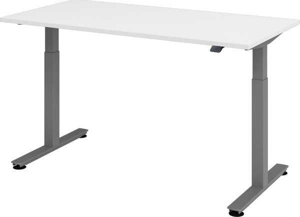 Scrivania elettrica bümö XMST - Finitura: bianco, dimensioni: 160 x 80 cm, struttura: grafite