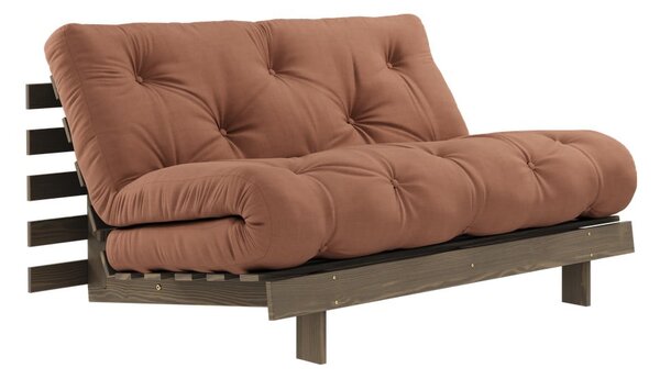Divano letto in arancione e rame 140 cm Roots - Karup Design