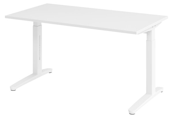 Scrivania bümö Serie-XB - Finitura: Bianco, Struttura: Bianco, Dimensioni: 140 x 80 cm
